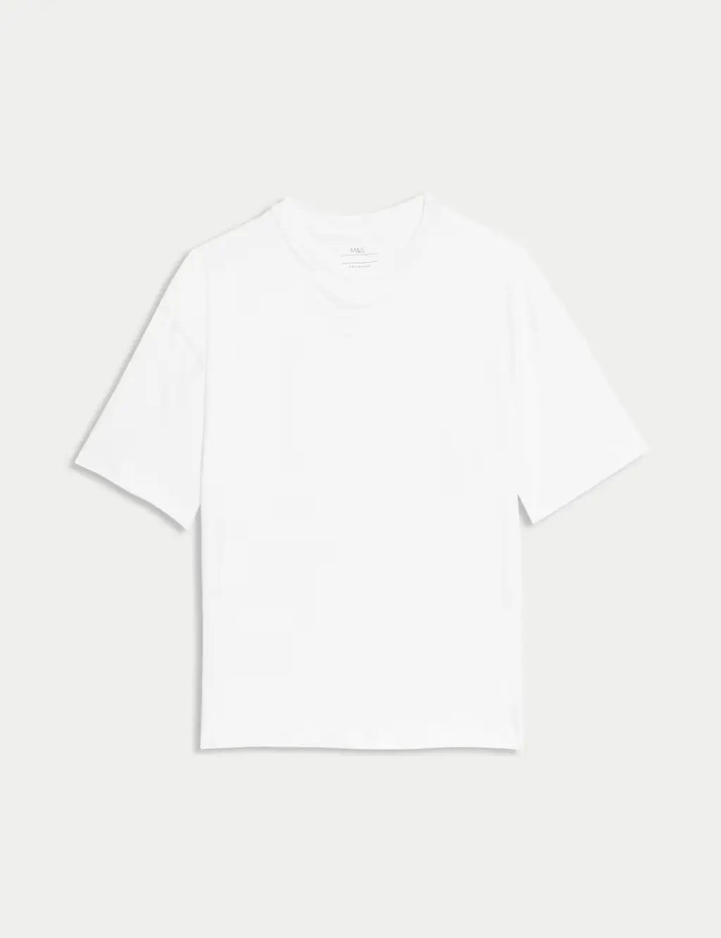 M&S Pure Cotton Plain T-Shirt (2 - 16 Yrs) - Honesty Sales