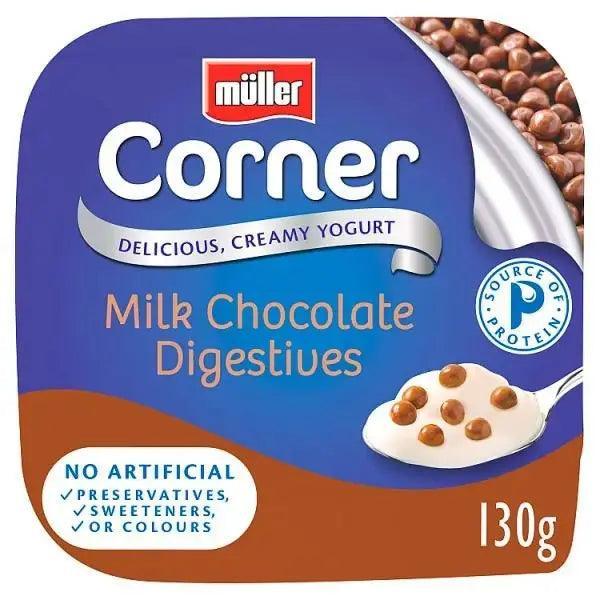 Muller Corner Vanilla Yogurt with Chocolate Digestive Biscuits 130g - Honesty Sales Hauptbild