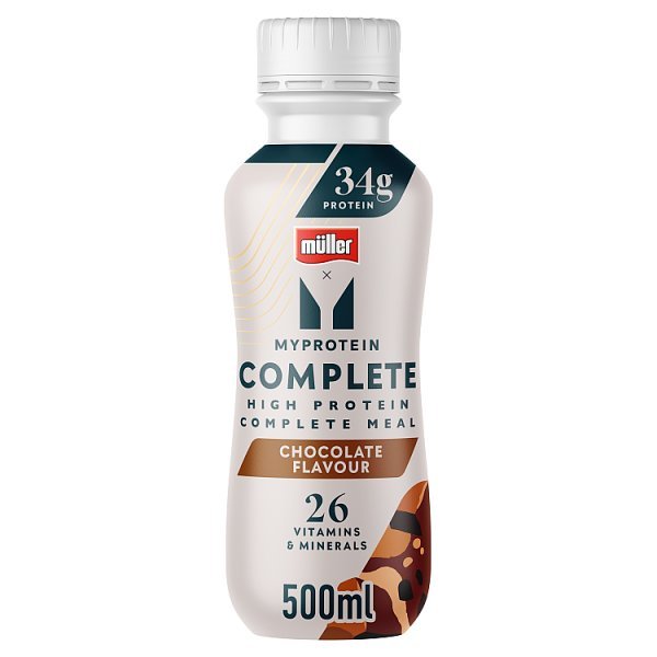 Muller Myprotein Chocolate High Protein Complete Meal Shake (6 x 500ml) - Honesty Sales