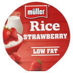 Müller Rice Strawberry Low Fat Pudding Dessert (Case of 12) - Honesty Sales