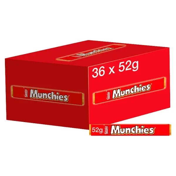 Munchies Milk Chocolate Tube 52g (Case of 36) - Honesty Sales