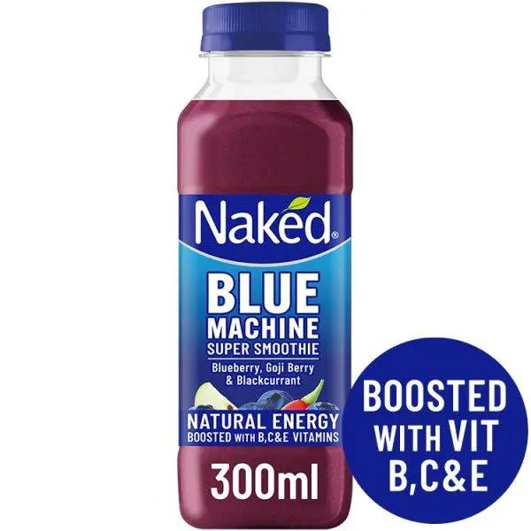 Naked Blue Machine Super Smoothie 300ml (Case of 9) - Honesty Sales