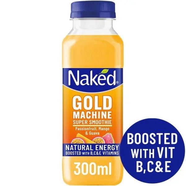 Naked Gold Machine Super Smoothie 300ml (Case of 9) - Honesty Sales