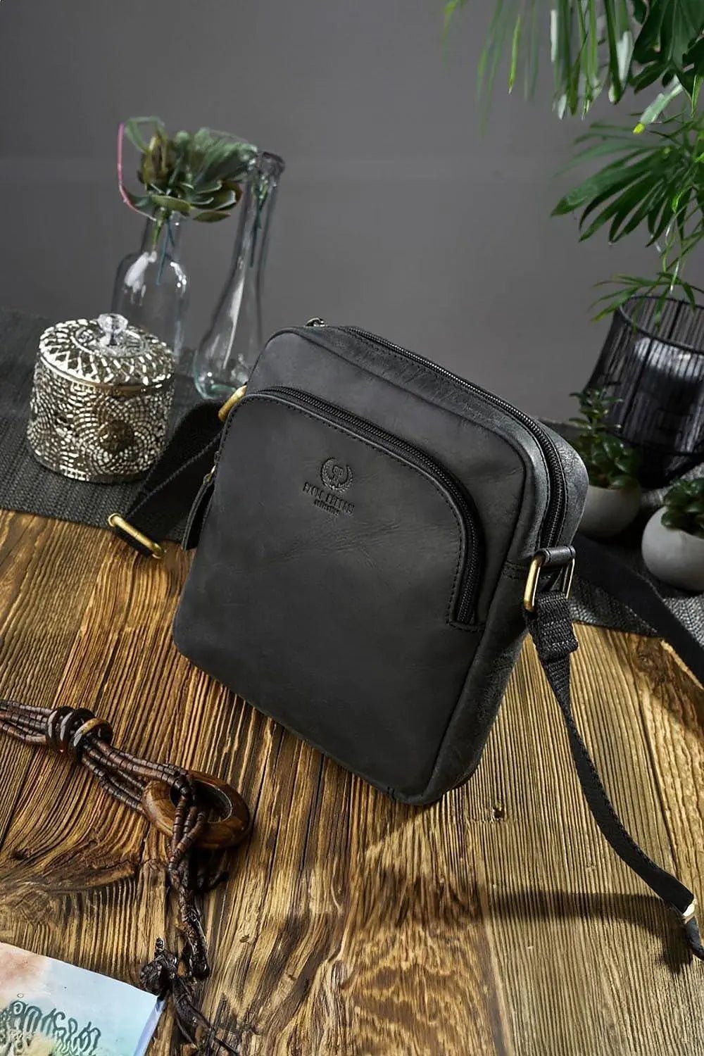 Natural leather bag model 191536 Galanter - Honesty Sales