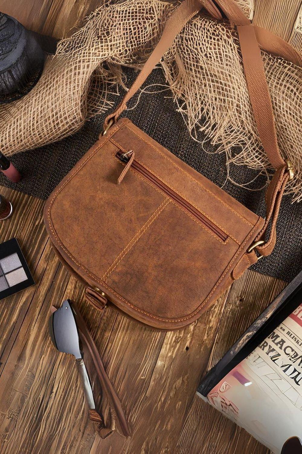 Natural leather bag model 193252 Galanter - Honesty Sales