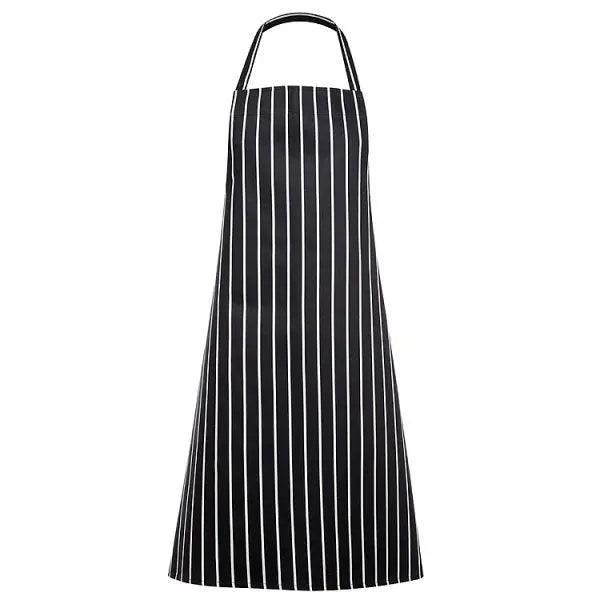 Navy/White Butcher Stripe Bib Apron - Honesty Sales