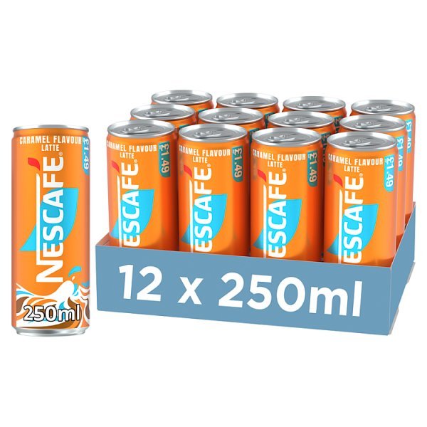 Nescafé Caramel Flavour Latte 250ml (12 x 250ml) - Honesty Sales