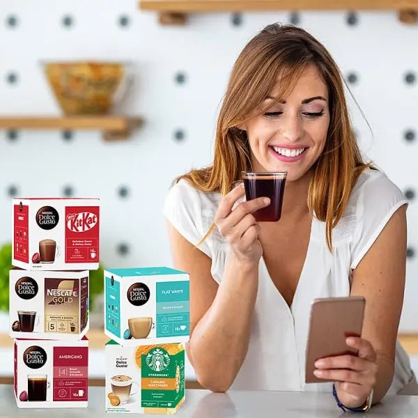 Nescafe Dolce Gusto Flat White 12 x 11.7g (140.4g) - Honesty Sales