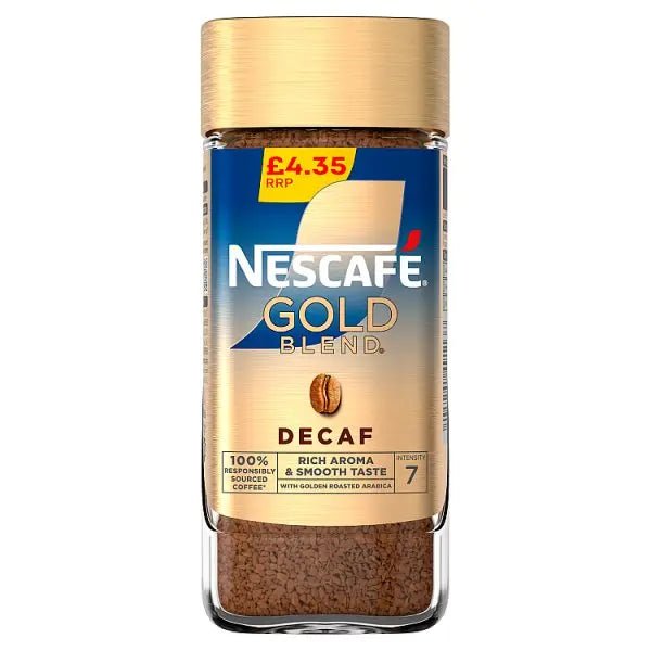 Nescafe Gold Blend Decaf Instant Coffee 95g (Cace of 6) - Honesty Sales