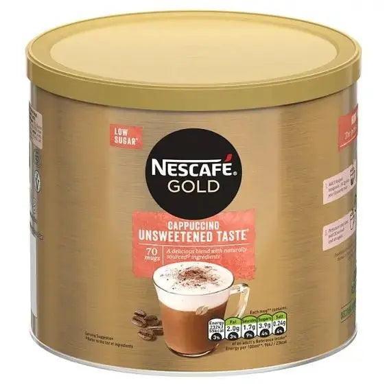 Nescafe Gold Cappuccino Unsweetened Instant Coffee Tin 1kg - Honesty Sales