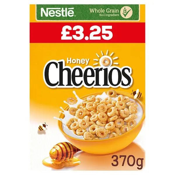 Nestle Cheerios Honey Cereal 370g (Case of 6) - Honesty Sales