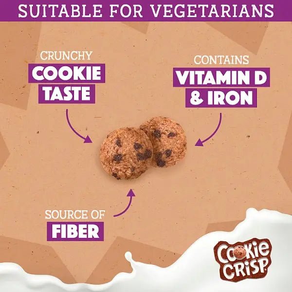 Nestlé Cookie Crisp Chocolate Cereal 375g (Case of 6) - Honesty Sales