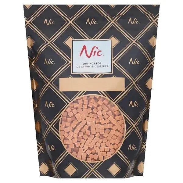 Nic Luxury Toppings Caramel Mini Fudge Cubes 1kg Image secondaire du produit