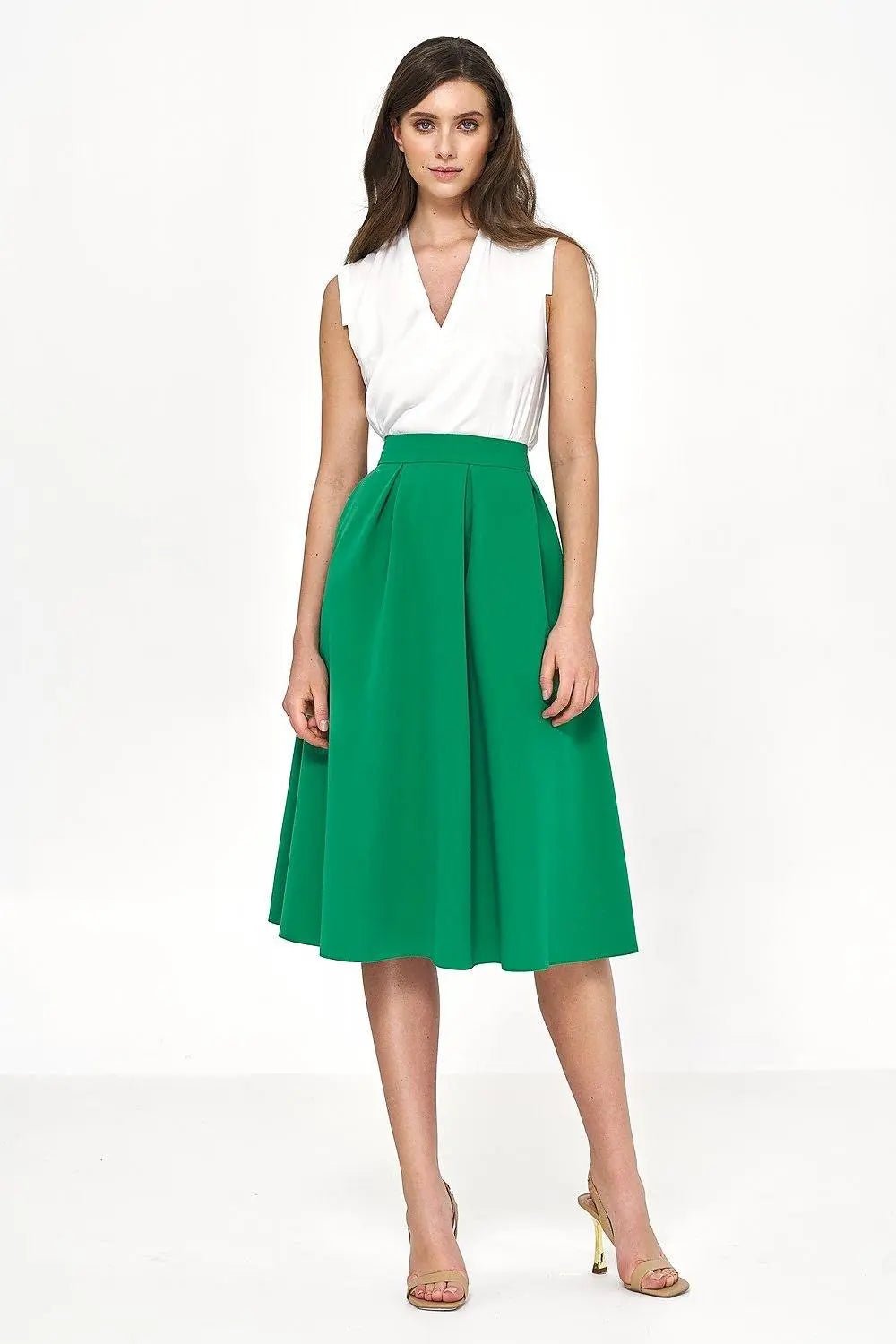 Nife soft-office look midi skirt - Honesty Sales