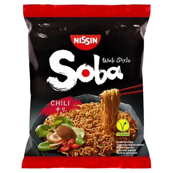 Nissin Soba Chili Instant Wok Style Noodles 111g (Case of 9) - Honesty Sales