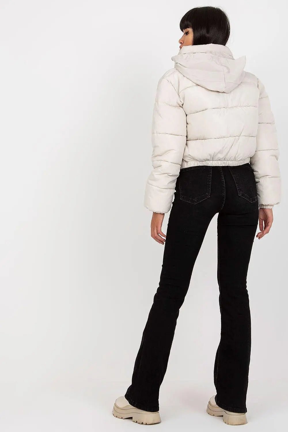 NM long sleeves short zippered quilted jacket - Honesty Sales