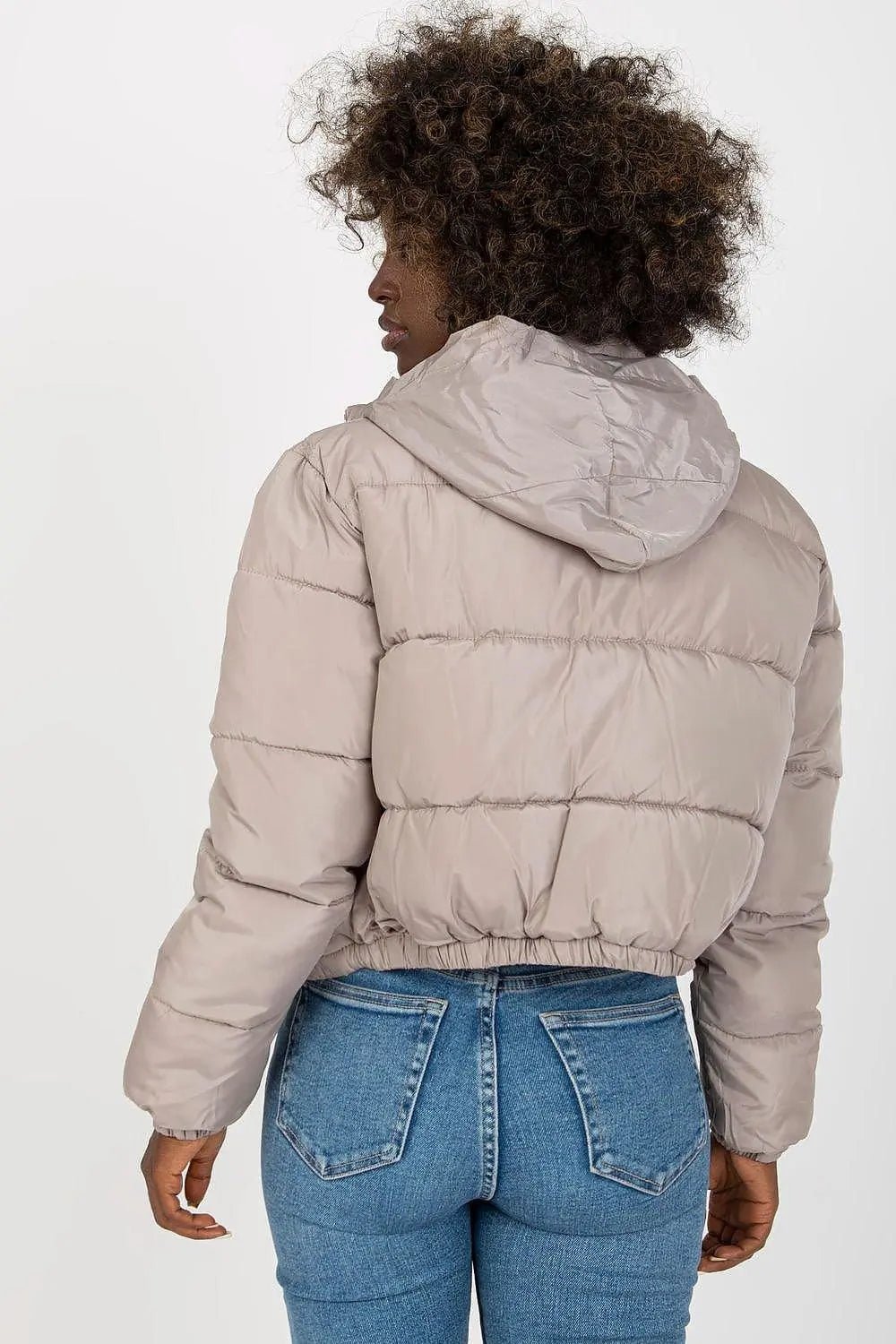 NM long sleeves short zippered quilted jacket - Honesty Sales