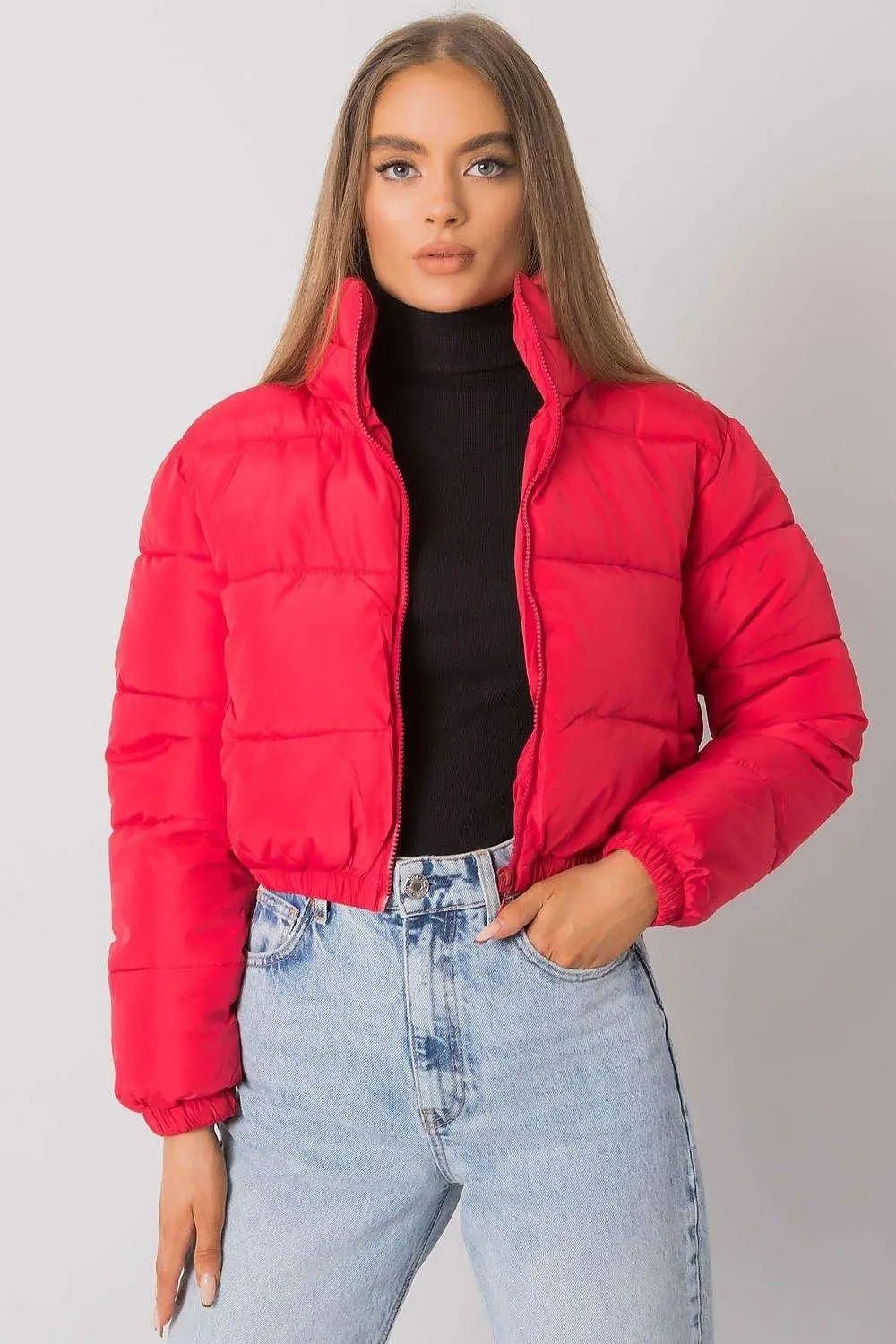 NM long sleeves short zippered quilted jacket - Honesty Sales