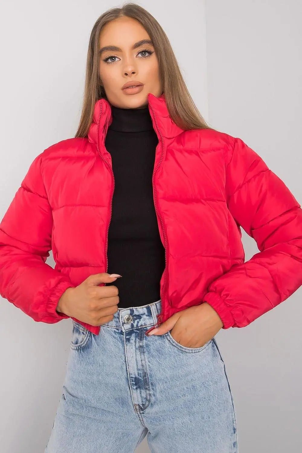 NM long sleeves short zippered quilted jacket - Honesty Sales
