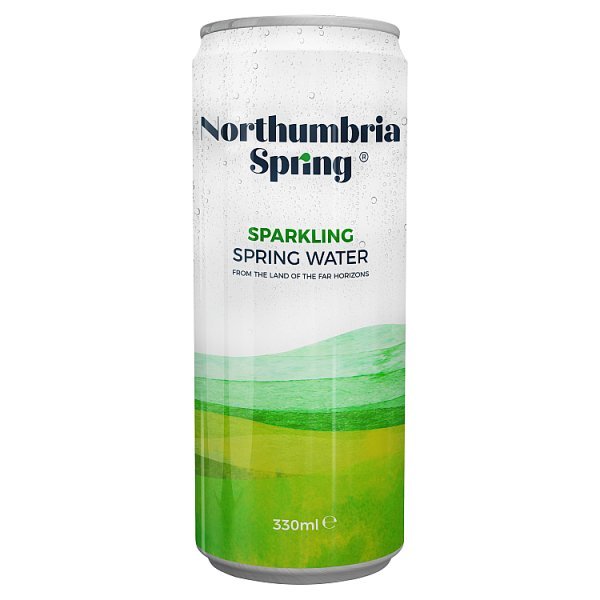 Northumbria Spring Sparkling Spring Water 330ml (12 x 330ml) - Honesty Sales