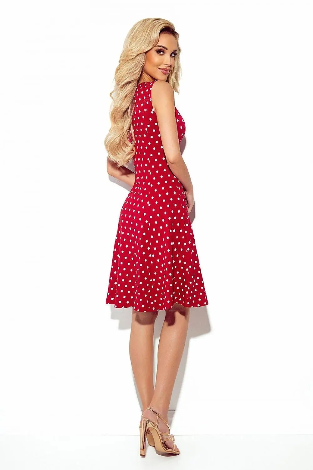 Numoco karo neckline cotton comfortable dress - Honesty Sales