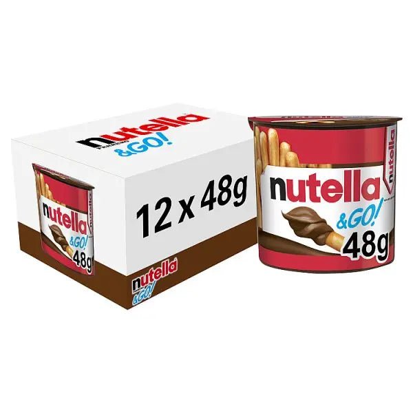 Nutella & Go! Hazelnut Chocolate Spread and Breadsticks Snack Pot 48g (Case of 12) - Honesty Sales
