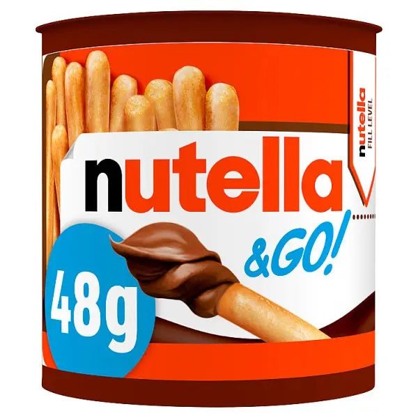 Nutella & Go! Hazelnut Chocolate Spread and Breadsticks Snack Pot 48g (Case of 12) - Honesty Sales