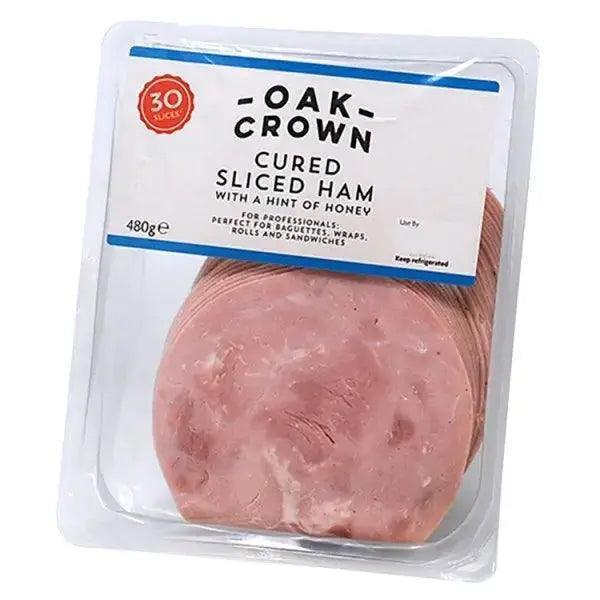 Oak Crown Cured Sliced Ham with a Hint of Honey 480g - Honesty Sales