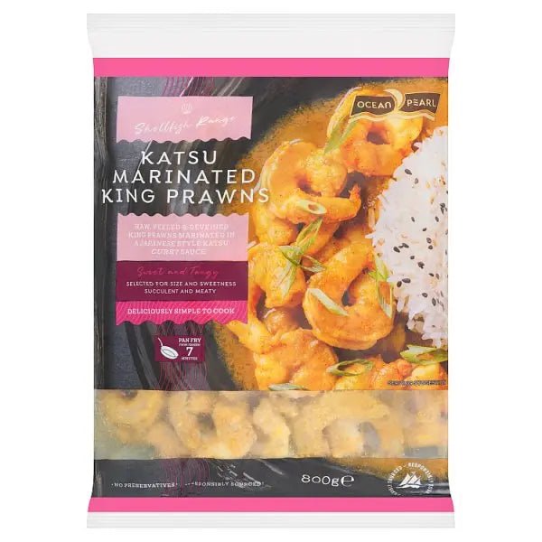 Ocean Pearl Katsu Marinated King Prawns 800g - Honesty Sales