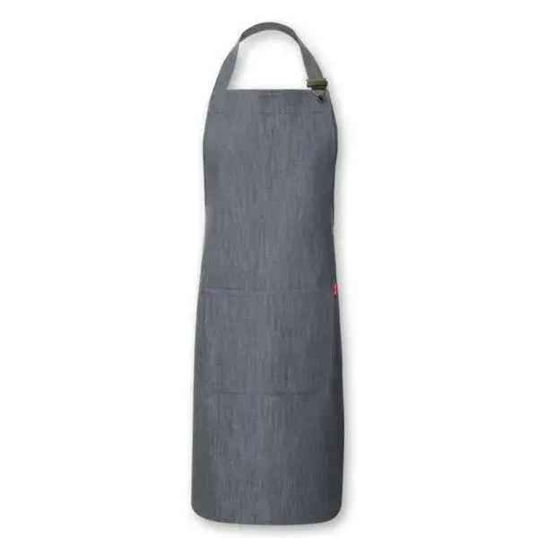 Oliver Harvey Denim Bib Apron Black, Grey, Indigo - Honesty Sales
