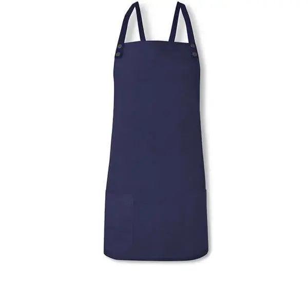 Oliver Harvey Front of House Apron Navy, Navy-White, Grey - Honesty Sales