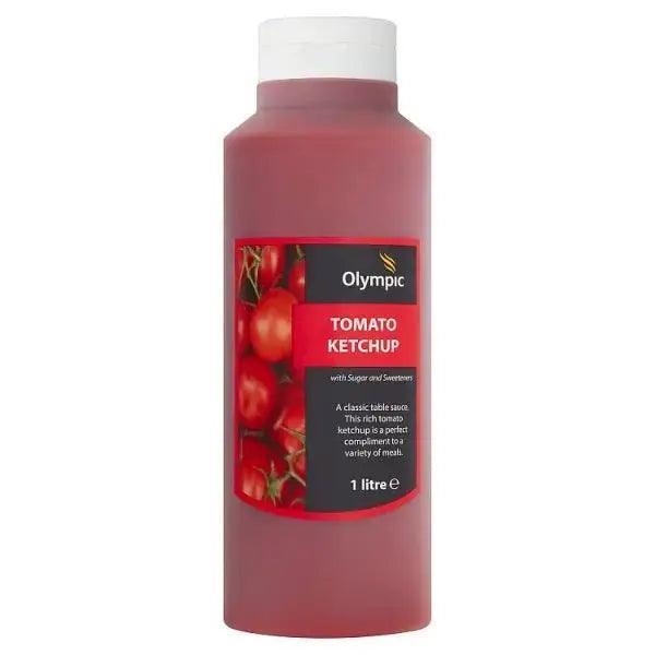 Olympic Tomato Ketchup 1 Litre With sugar and sweeteners - Honesty Sales Main image