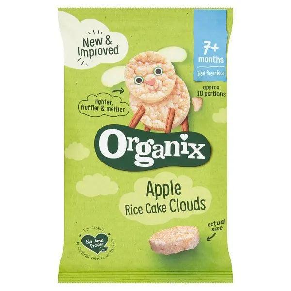Organix Apple Rice Cake Clouds 7+ Months 40g (Case of 6) - Honesty Sales