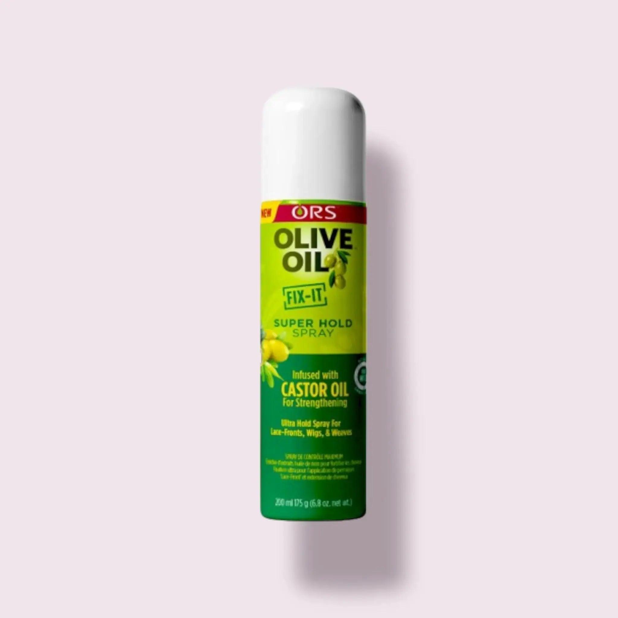 ORS Olive Oil Fix-It Super Hold Spray with Castor Oil 200ml - Honesty Sales Image principale du produit