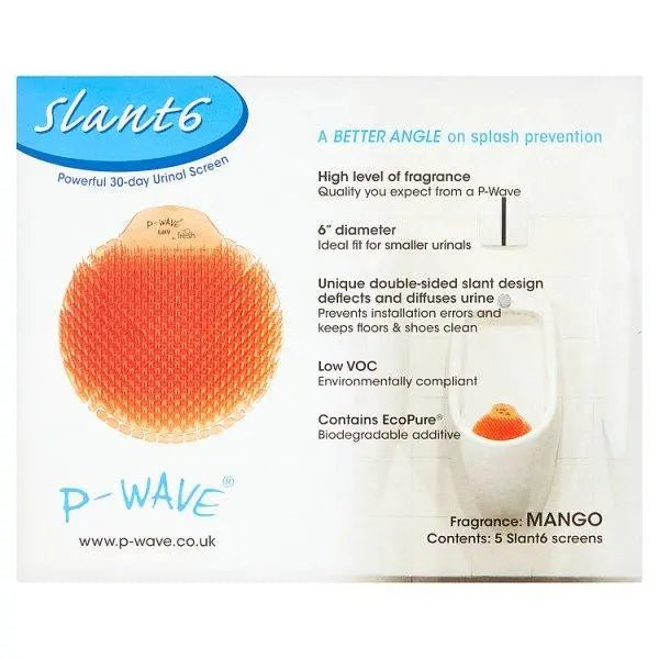 P-Wave 5 Slant6 Powerful 30-Day Urinal Screen - Honesty Sales