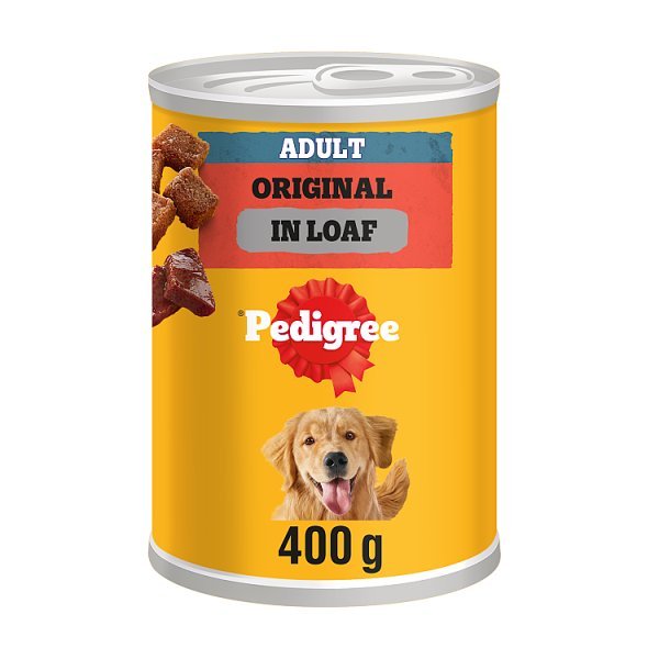 PEDIGREE® Adult Wet Dog Food Original in Loaf 400g Can (12 x 400g) - Honesty Sales