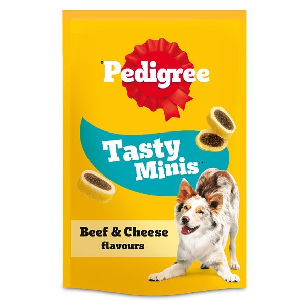 PEDIGREE® TASTY MINIS Adult Dog Treats Cheese & Beef Nibbles 140g (Case of 8) - Honesty Sales