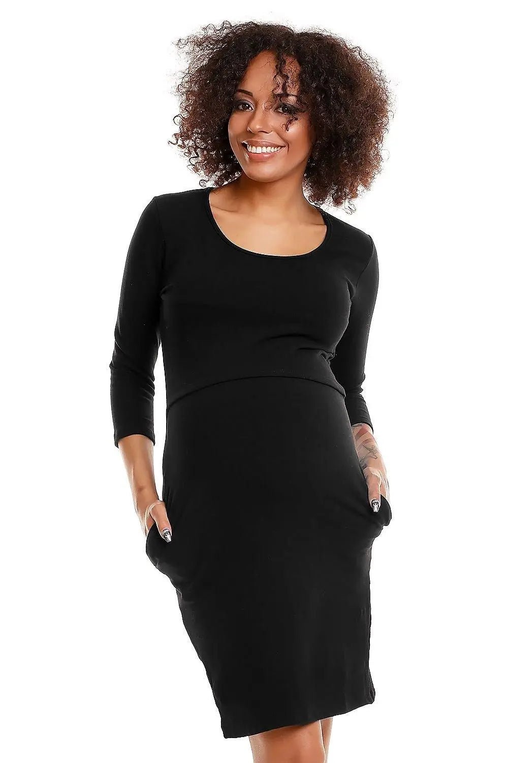 PeeKaBoo boat neckline knitted dress - Honesty Sales