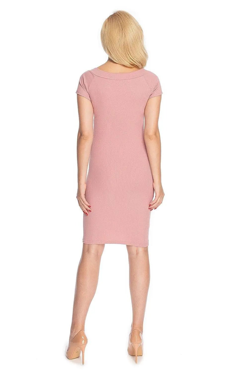 PeeKaBoo classic cut long sleeves maternity dress - Honesty Sales