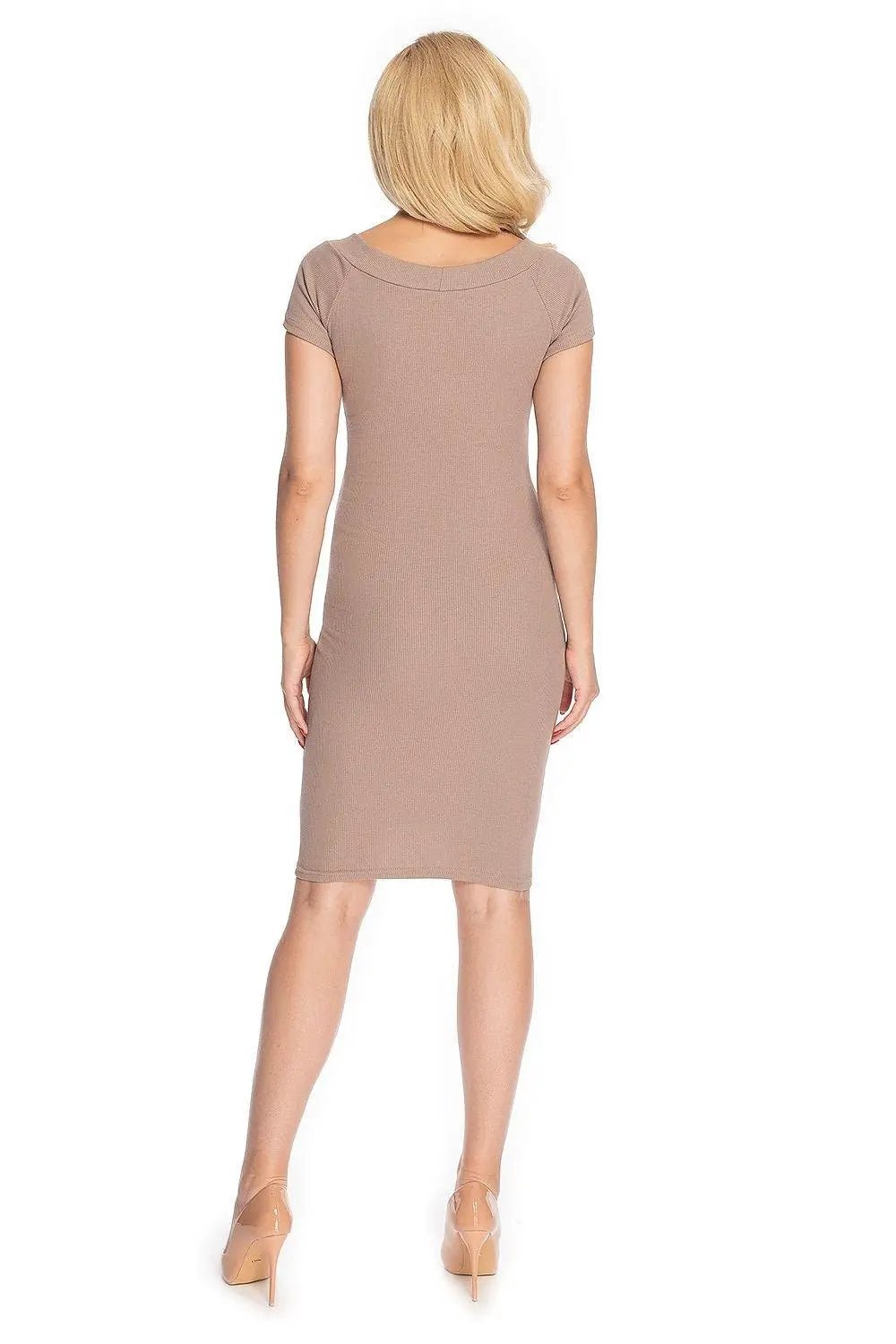 PeeKaBoo classic cut long sleeves maternity dress - Honesty Sales