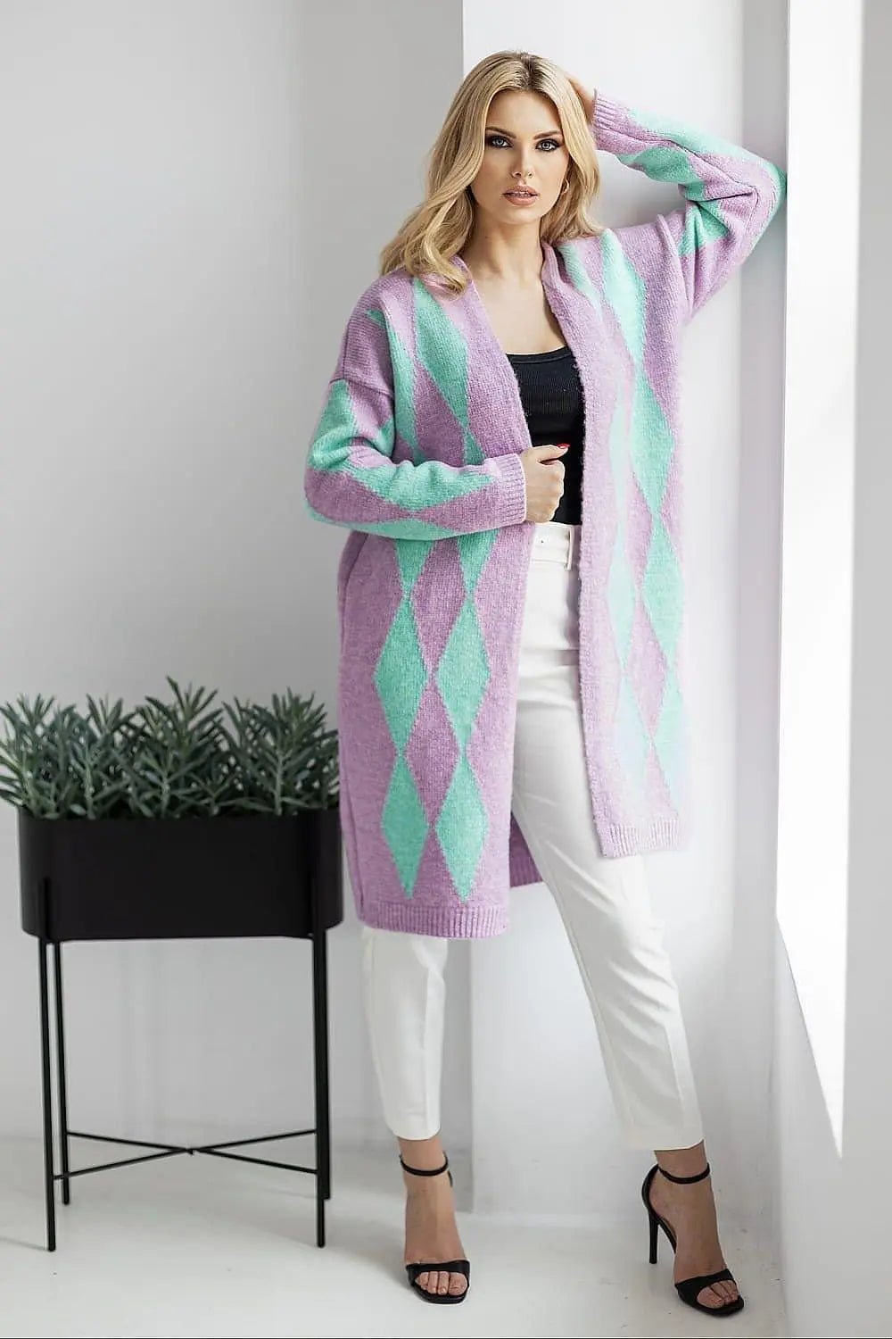 PeeKaBoo loose fit long sleeves sweater - Honesty Sales