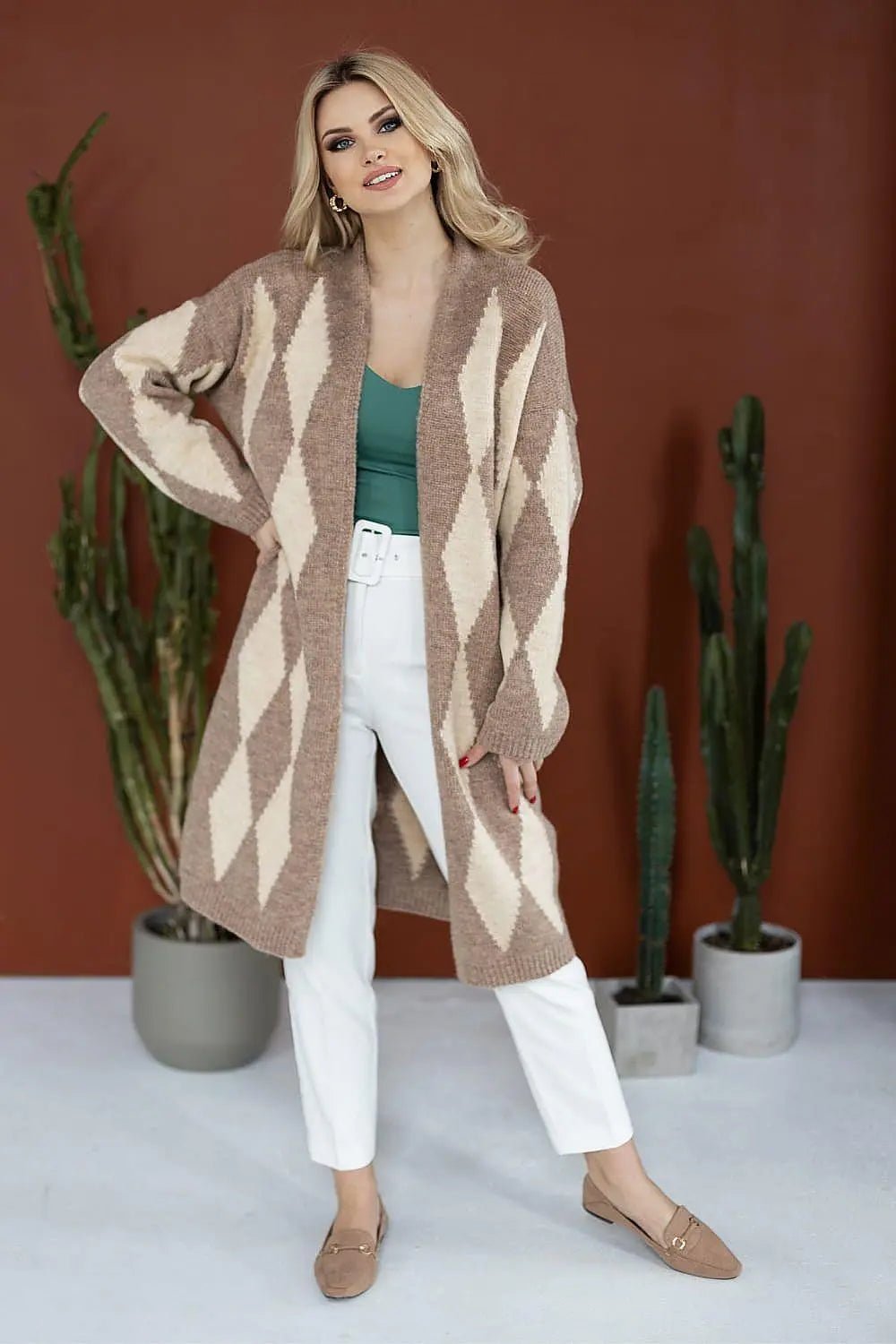 PeeKaBoo loose fit long sleeves sweater - Honesty Sales