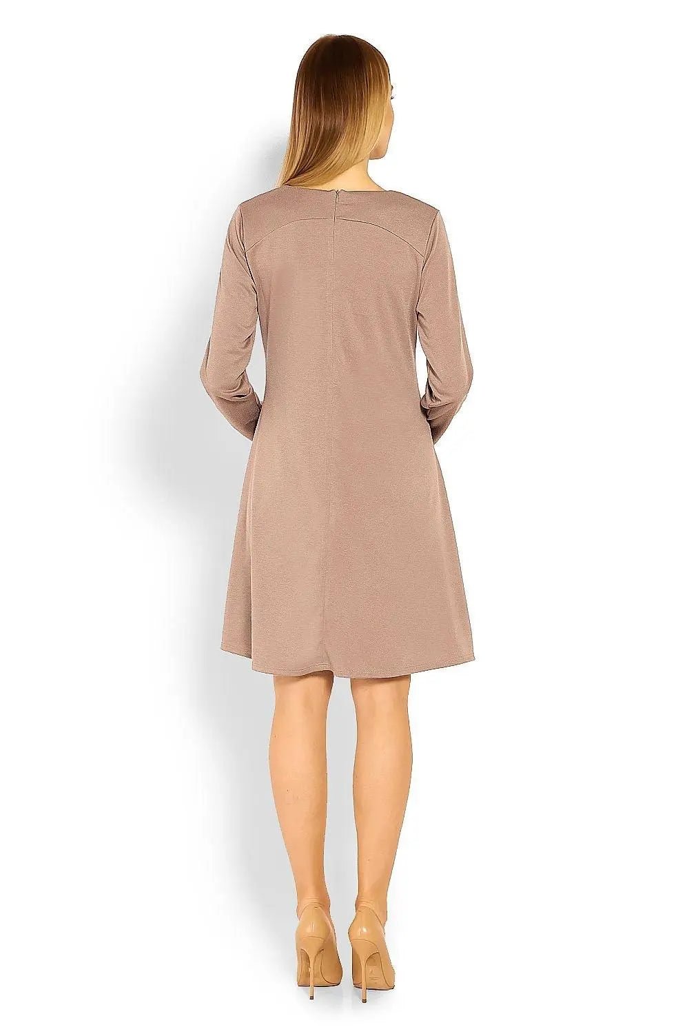 PeeKaBoo loose-fitting long sleeves pregnancy dress - Honesty Sales