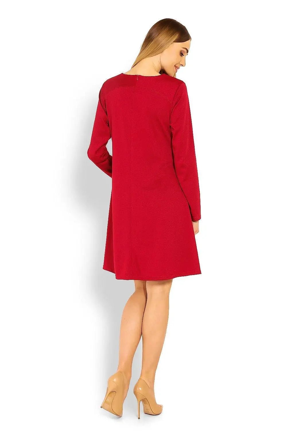 PeeKaBoo loose-fitting long sleeves pregnancy dress - Honesty Sales