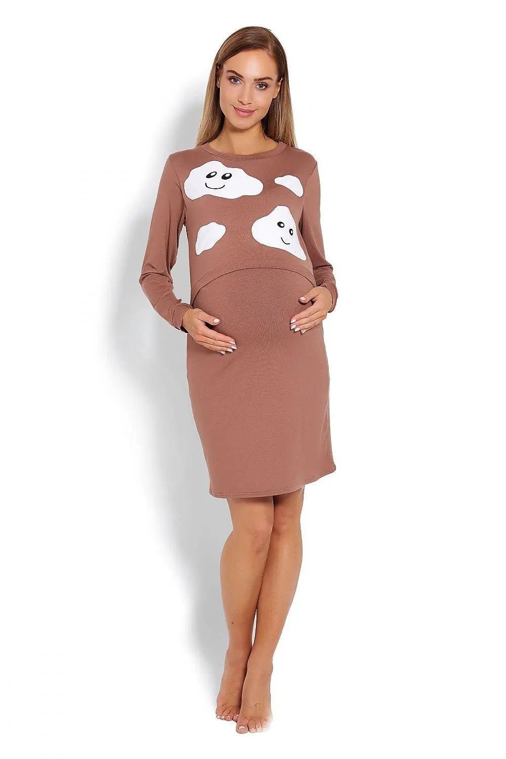 PeeKaBoo raised top maternity nightgown - Honesty Sales