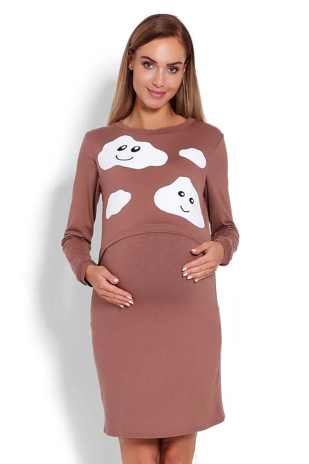 PeeKaBoo raised top maternity nightgown - Honesty Sales