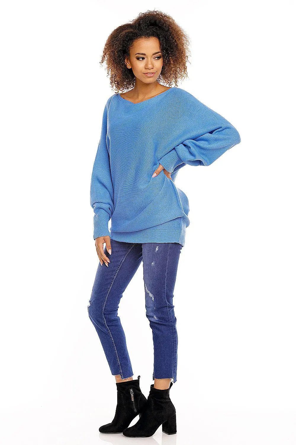 PeeKaBoo short oversize pregnancy sweater - Honesty Sales