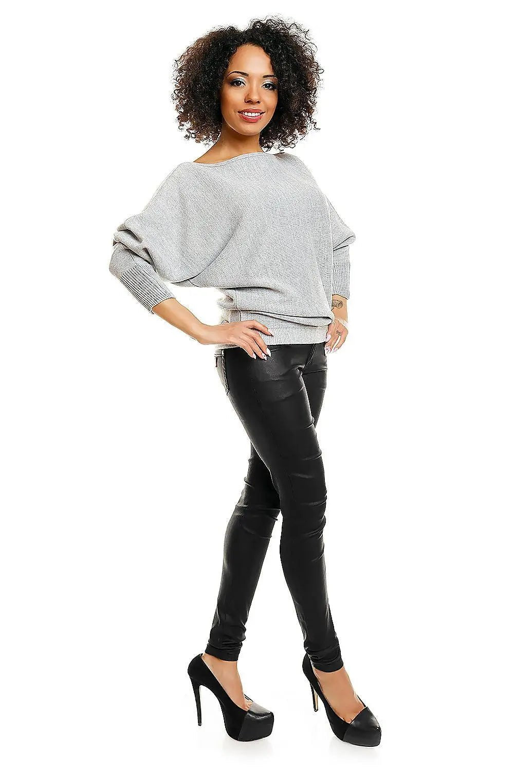 PeeKaBoo short oversize pregnancy sweater - Honesty Sales