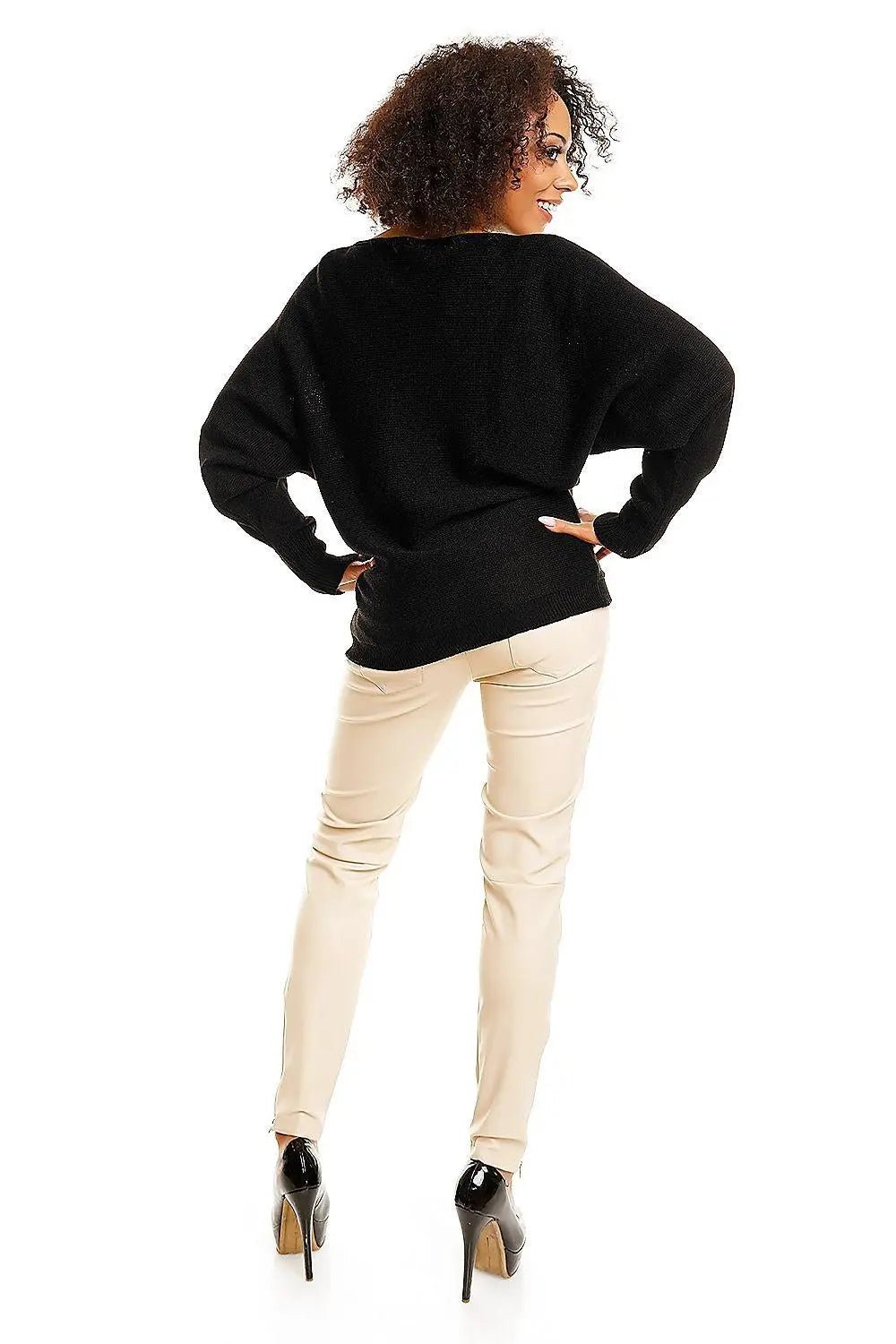 PeeKaBoo short oversize pregnancy sweater - Honesty Sales