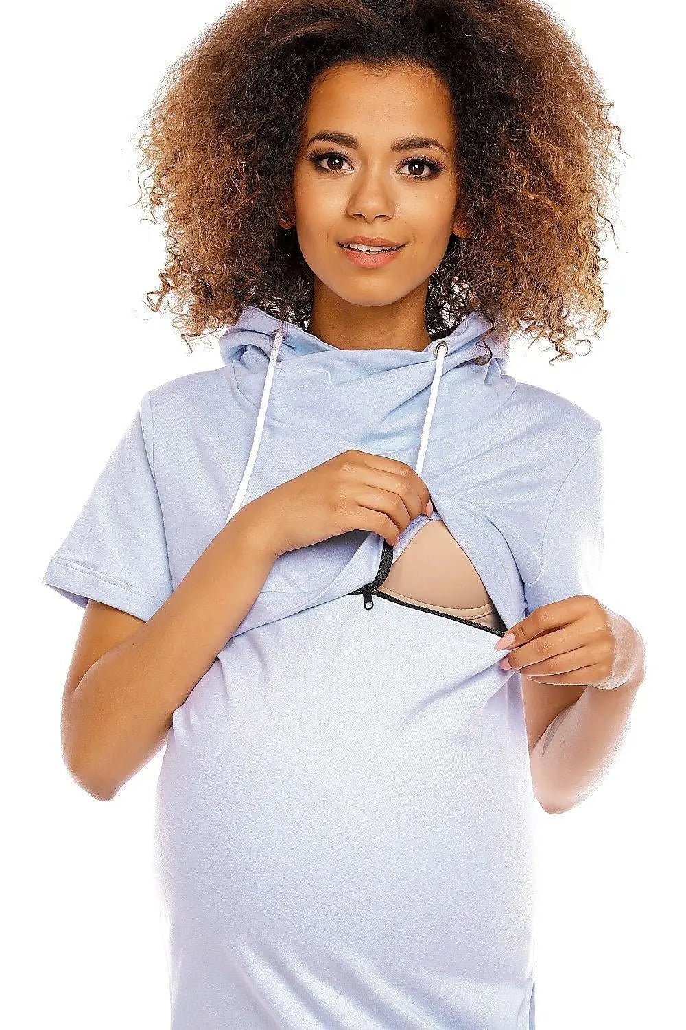 PeeKaBoo short sleeves pregnancy dress - Honesty Sales